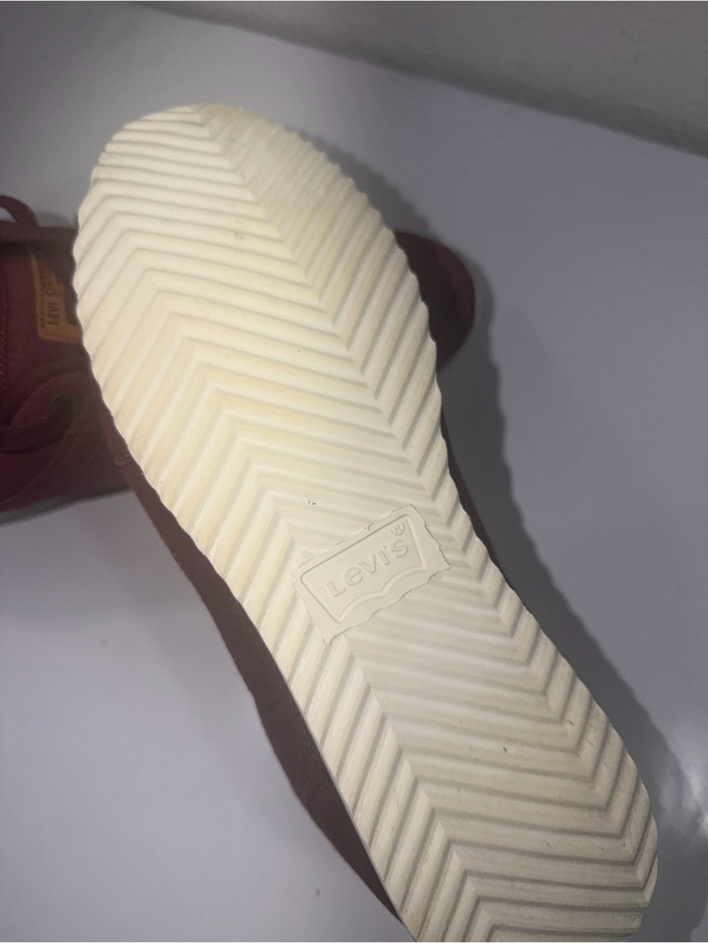 Levi’s Men’s Burgundy Sneakers Size 11 Casual Lace Up Shoes - Picture 7 of 7